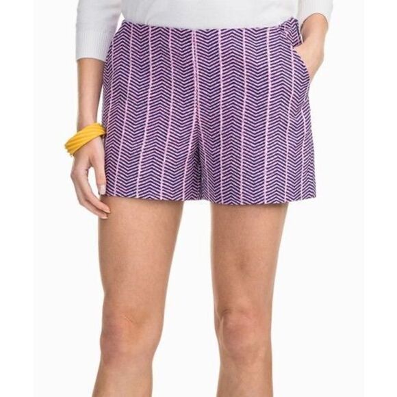 Southern Tide Blue Night Abstract Alice Shorts Size 2 - Picture 1 of 9